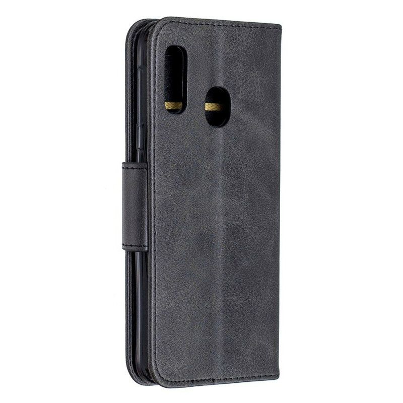 Flip Cover Samsung Galaxy A20e Læder Cover Glat Skrå Klap