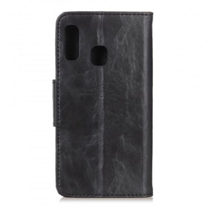 Læder Cover Samsung Galaxy A20e Flip Cover Dobbeltsidet Magnetisk Klap