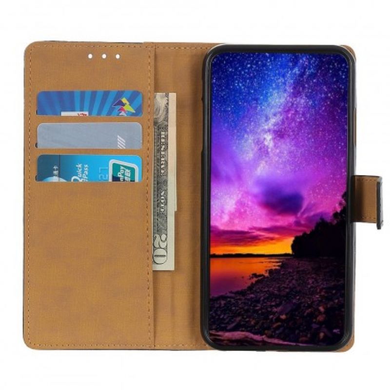 Læder Cover Samsung Galaxy A20e Simpelt Kunstlæder