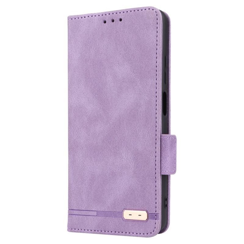 Cover Poco X5 Pro 5G Flip Cover Stilfuld Lædereffekt