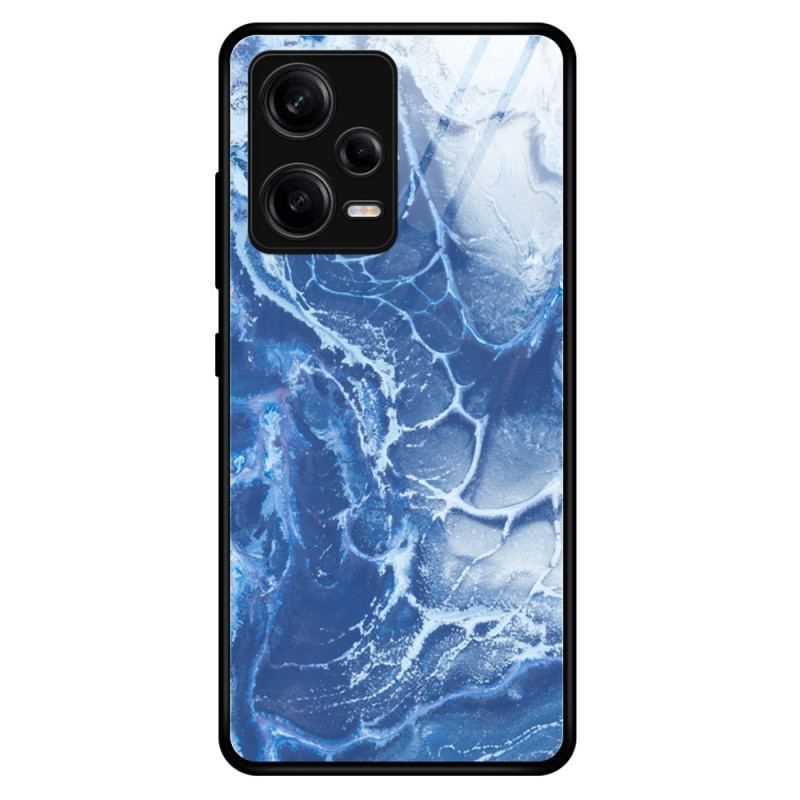 Cover Poco X5 Pro 5G Marmorfarver Hærdet Glas