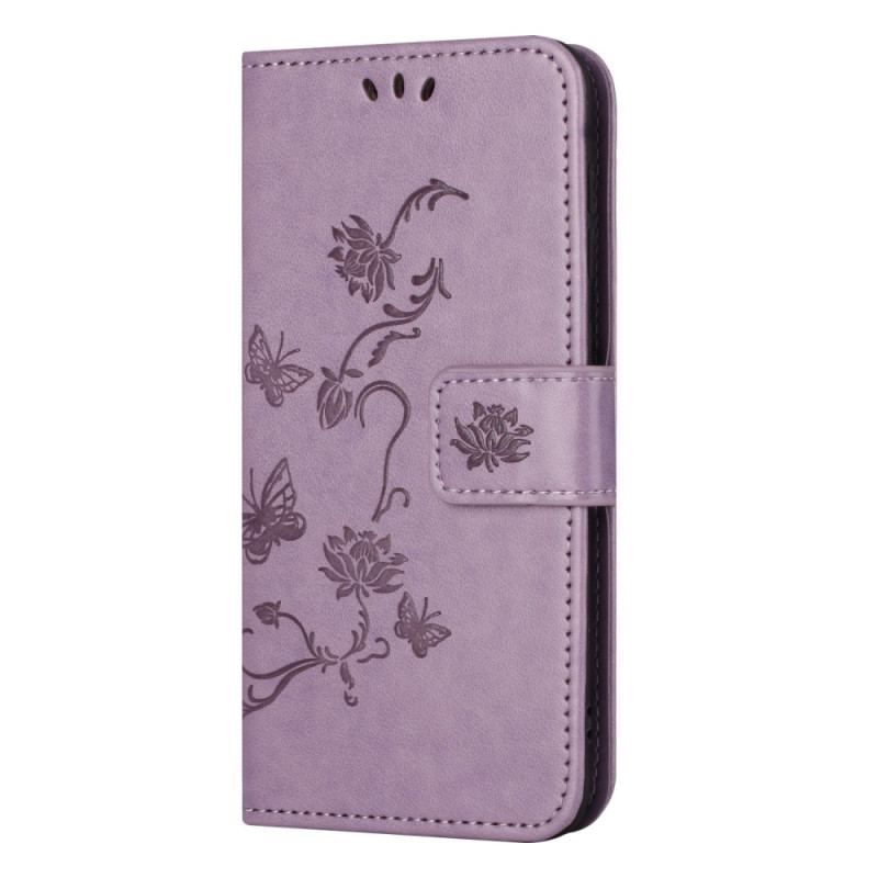 Flip Cover Poco X5 Pro 5G Med Snor Strappy Floral