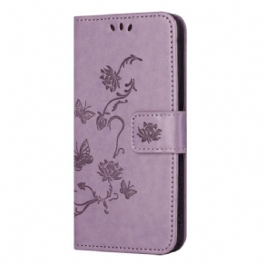 Flip Cover Poco X5 Pro 5G Med Snor Strappy Floral