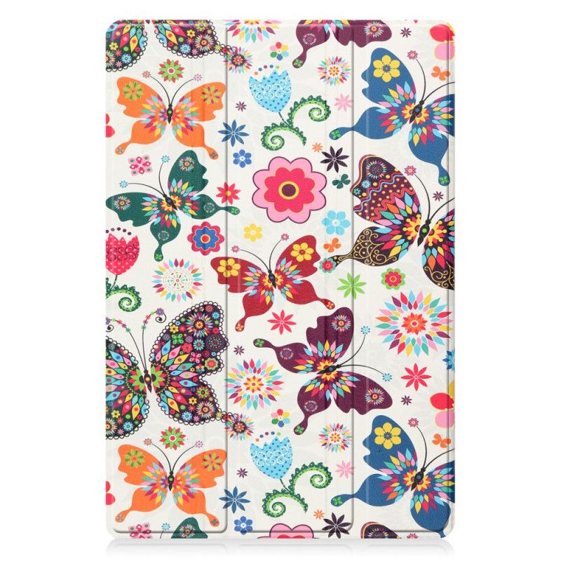 Cover Samsung Galaxy Tab A8 Forbedrede Sommerfugle Og Blomster