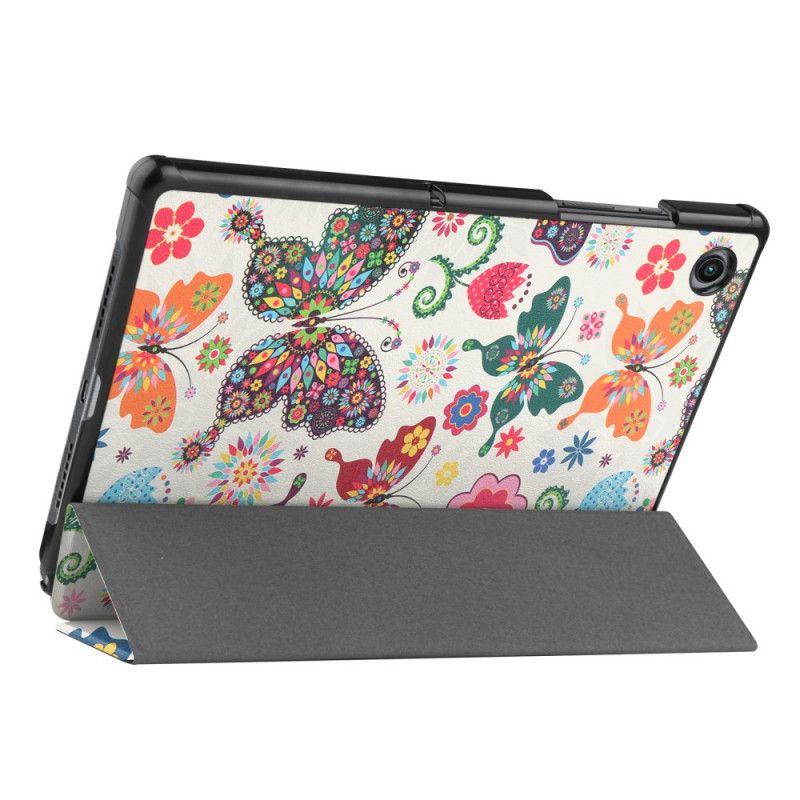 Cover Samsung Galaxy Tab A8 Forbedrede Sommerfugle Og Blomster