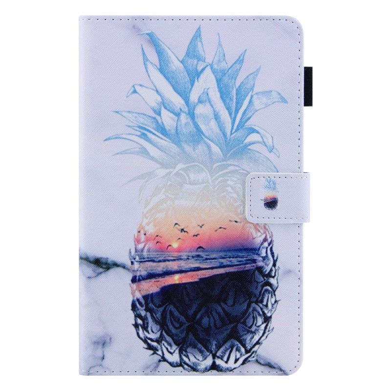 Flip Cover Samsung Galaxy Tab A8 Ananas Mønster