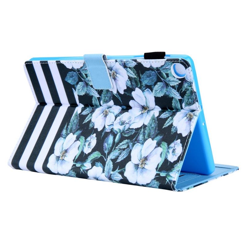 Flip Cover Samsung Galaxy Tab A8 Blomsterdesign