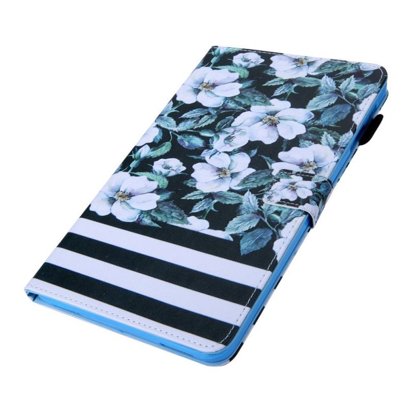 Flip Cover Samsung Galaxy Tab A8 Blomsterdesign