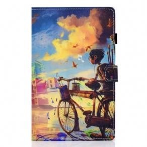 Flip Cover Samsung Galaxy Tab A8 Cykel Art