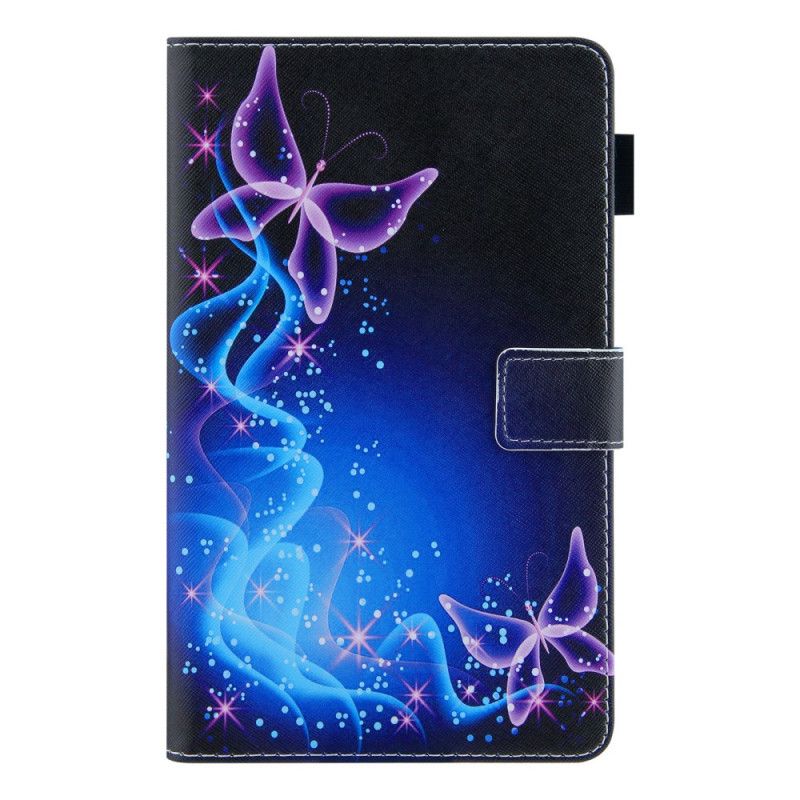 Flip Cover Samsung Galaxy Tab A8 Farverige Sommerfugle