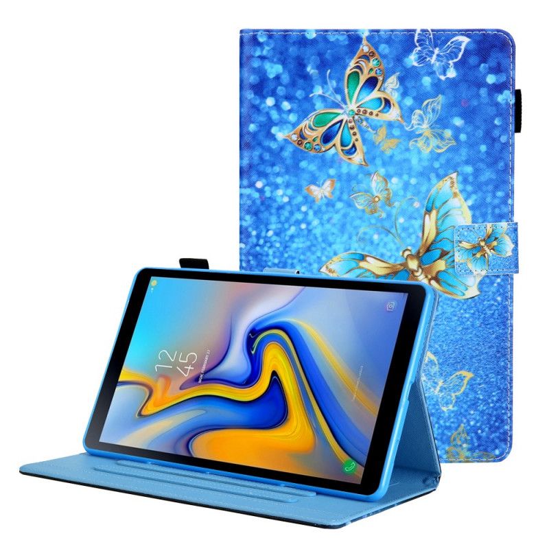 Flip Cover Samsung Galaxy Tab A8 Farverige Sommerfugle