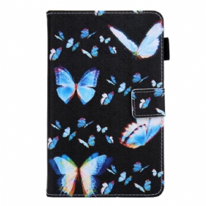 Flip Cover Samsung Galaxy Tab A8 Flere Sommerfugle