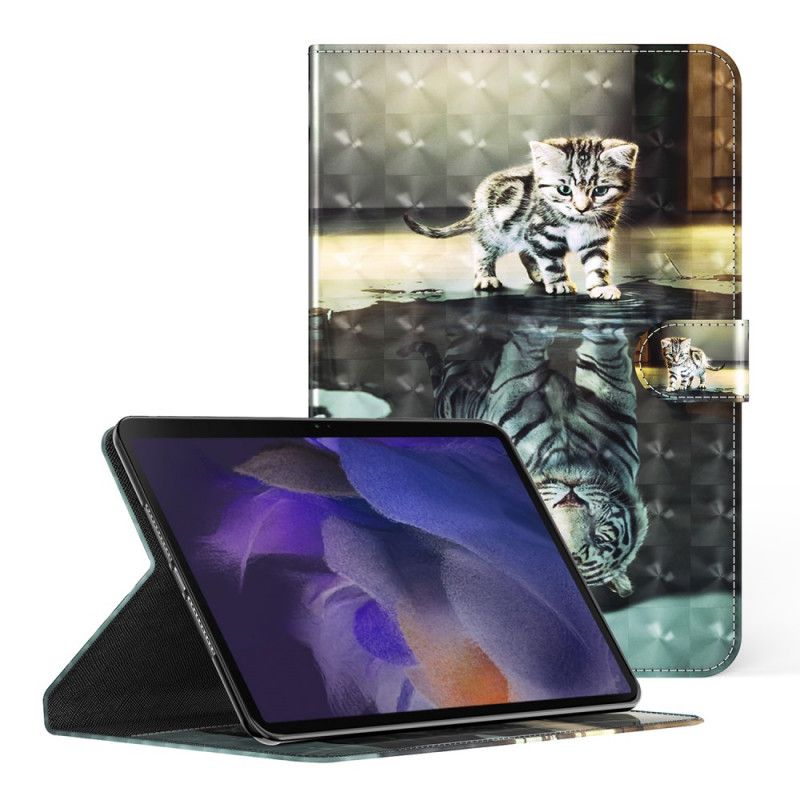 Flip Cover Samsung Galaxy Tab A8 Lyspletkattens Drøm