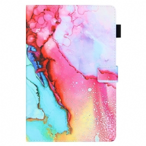 Flip Cover Samsung Galaxy Tab A8 Marmorstil