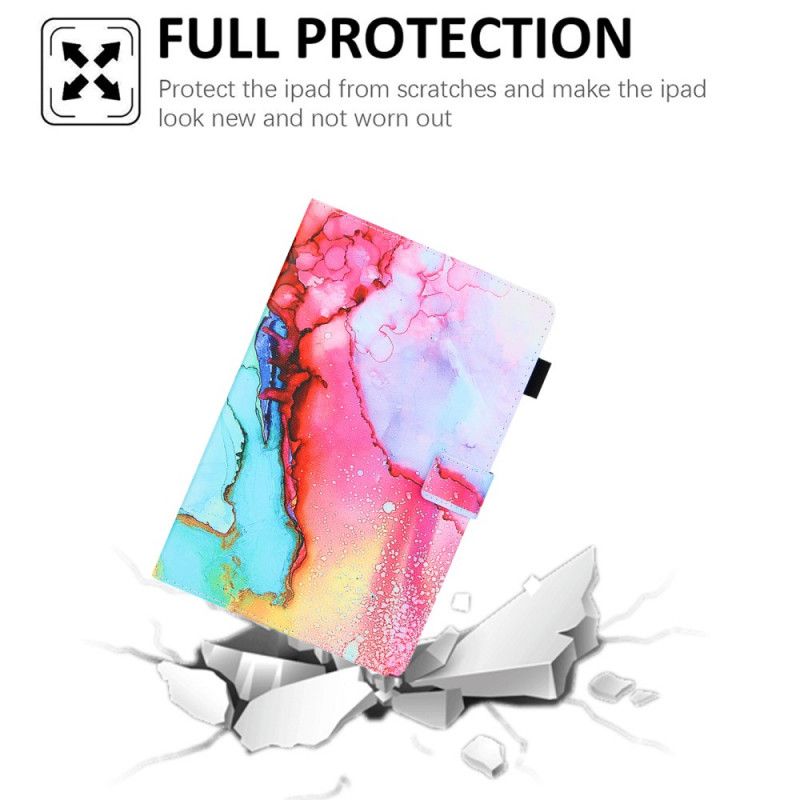 Flip Cover Samsung Galaxy Tab A8 Marmorstil