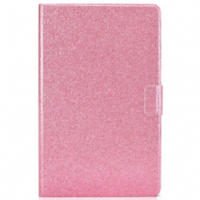 Flip Cover Samsung Galaxy Tab A8 Mousserende Pailletter