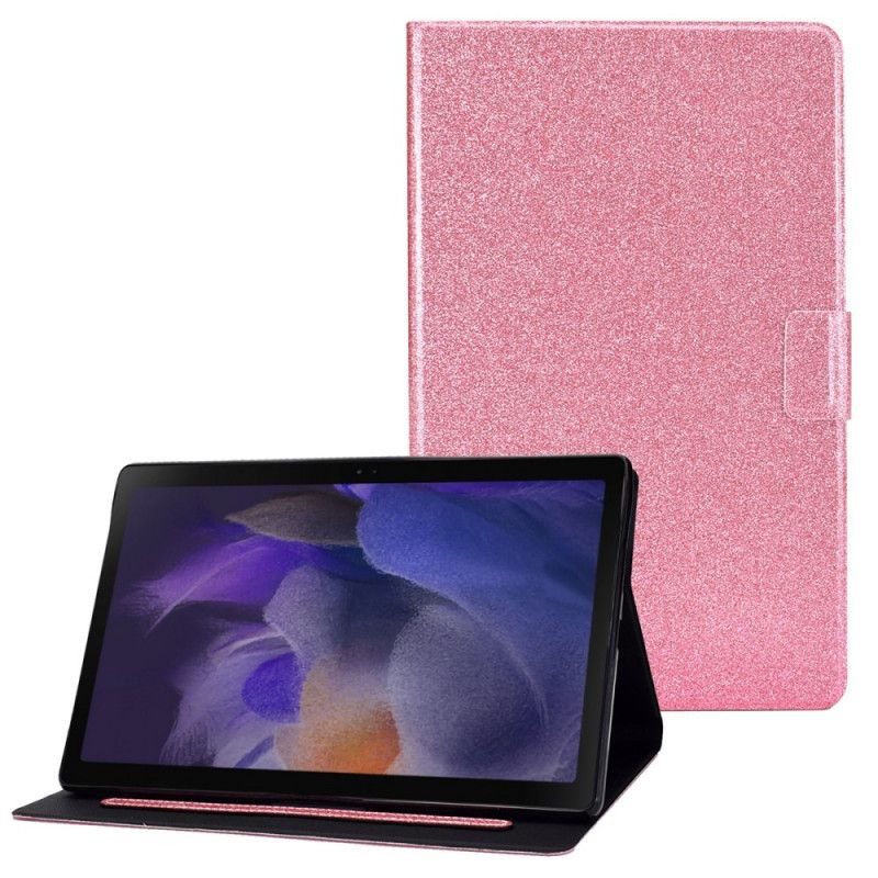 Flip Cover Samsung Galaxy Tab A8 Mousserende Pailletter