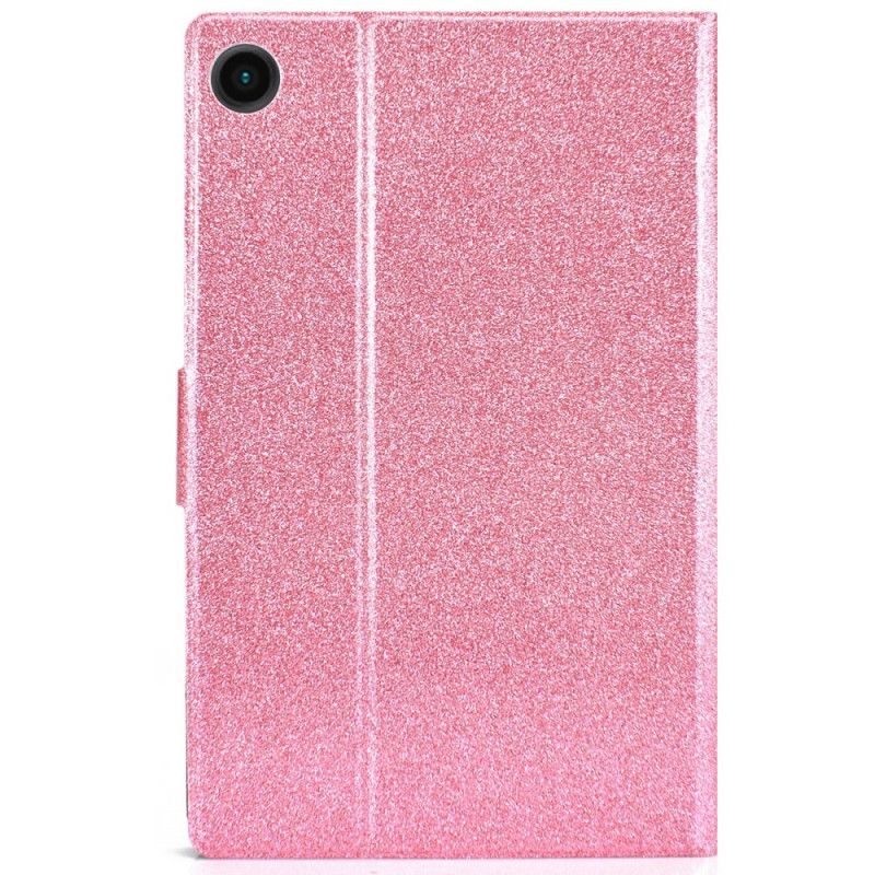 Flip Cover Samsung Galaxy Tab A8 Mousserende Pailletter