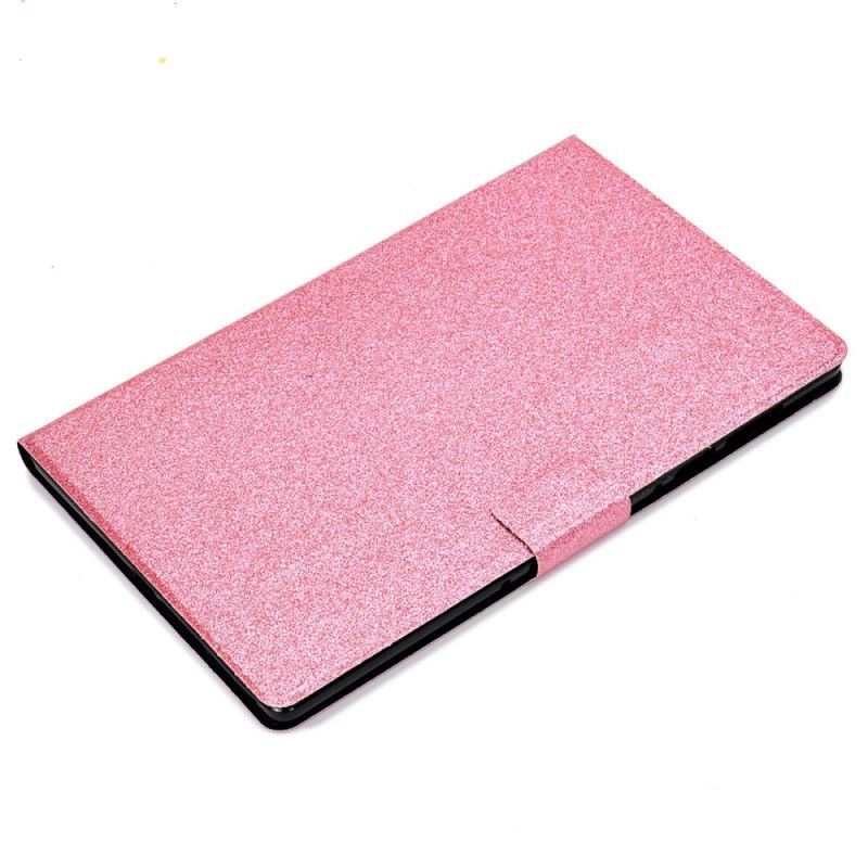 Flip Cover Samsung Galaxy Tab A8 Mousserende Pailletter