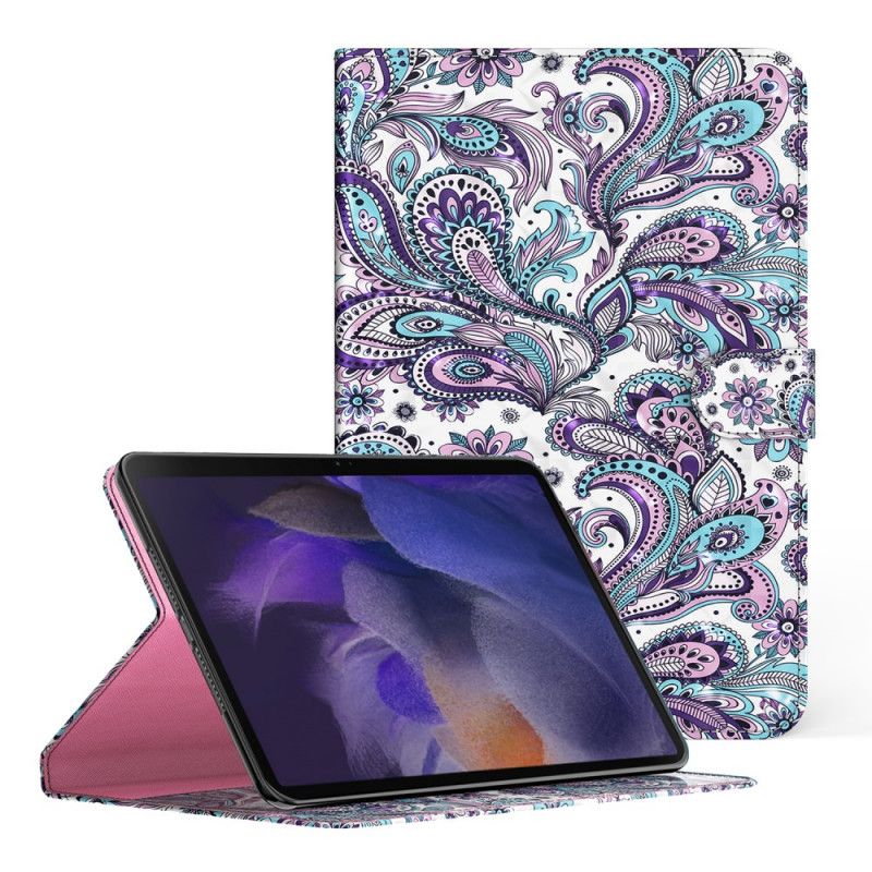 Flip Cover Samsung Galaxy Tab A8 Paisley Mønster