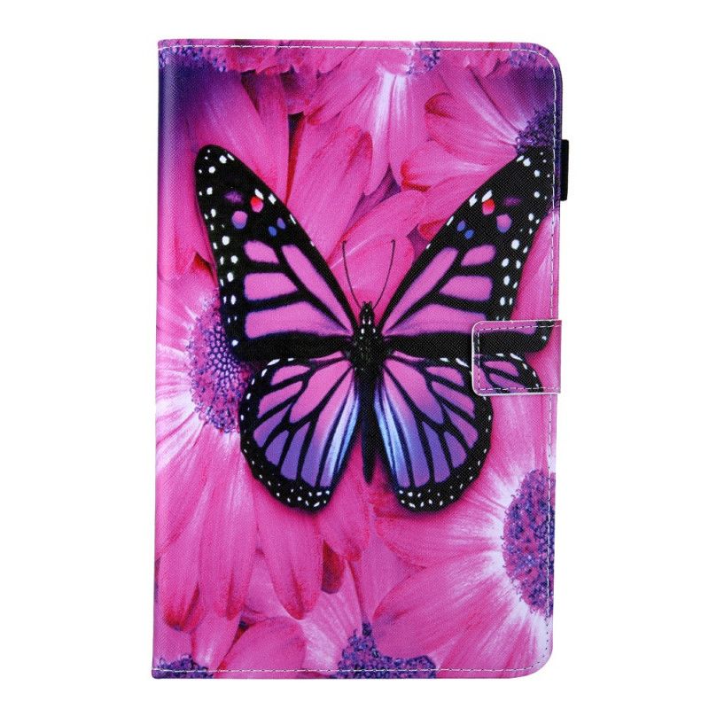 Flip Cover Samsung Galaxy Tab A8 Sommerfugleblomst