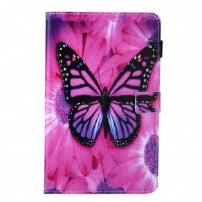 Flip Cover Samsung Galaxy Tab A8 Sommerfugleblomst