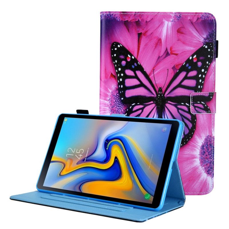 Flip Cover Samsung Galaxy Tab A8 Sommerfugleblomst