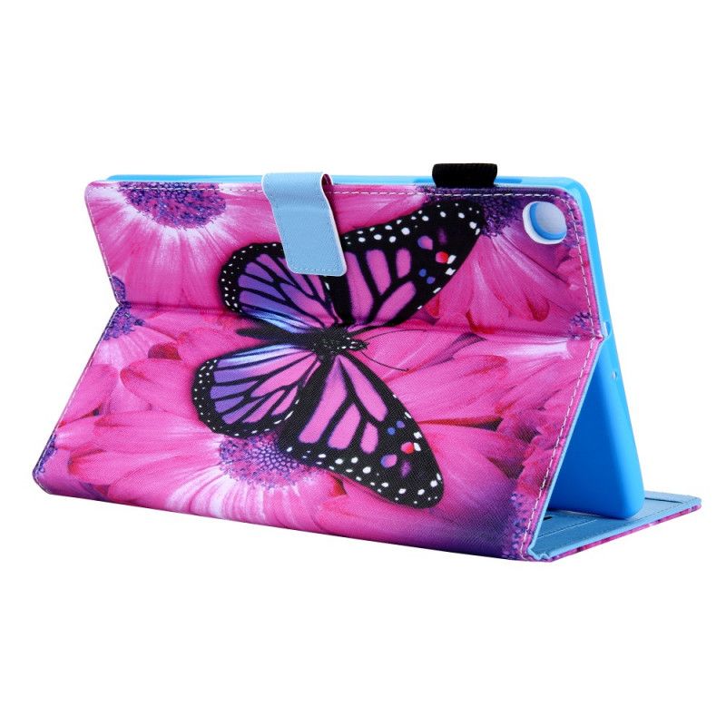 Flip Cover Samsung Galaxy Tab A8 Sommerfugleblomst