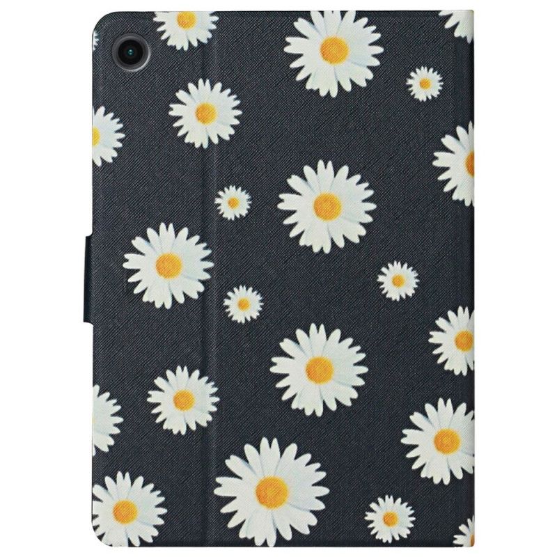 Læder Cover Samsung Galaxy Tab A8 Blomster Blomster Blomster