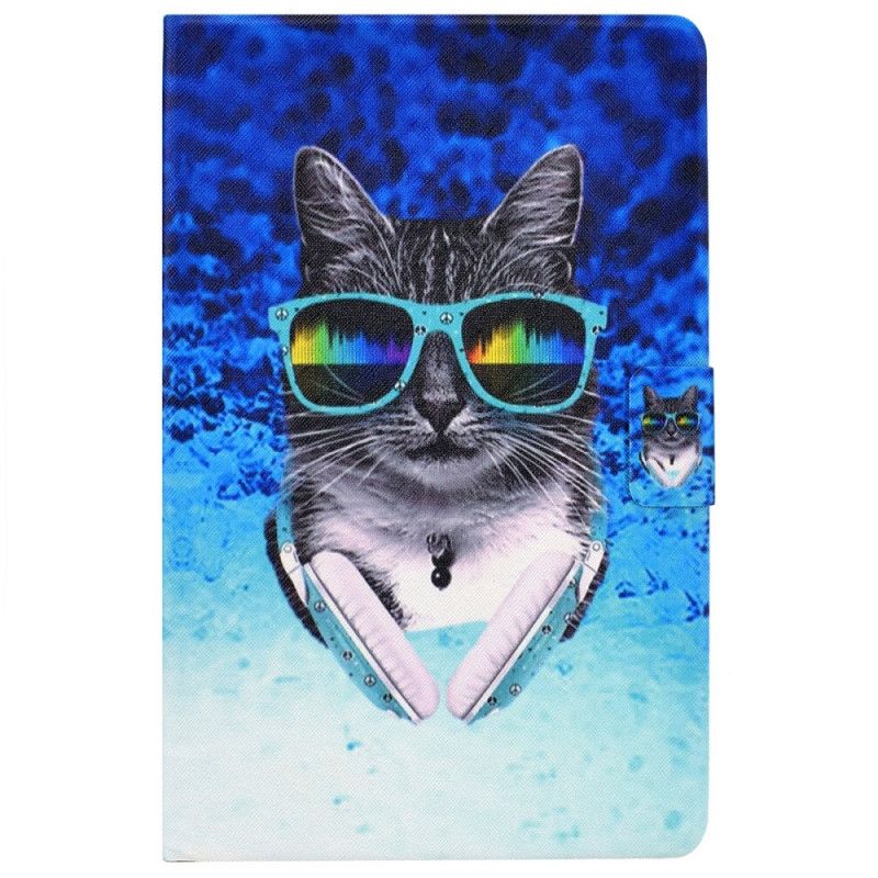 Læder Cover Samsung Galaxy Tab A8 Disco Cat