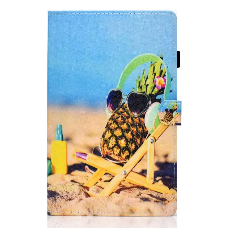 Læder Cover Samsung Galaxy Tab A8 Sjov Strand