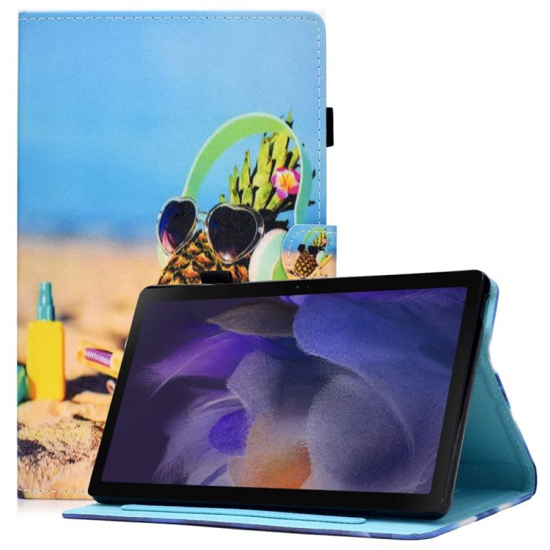 Læder Cover Samsung Galaxy Tab A8 Sjov Strand