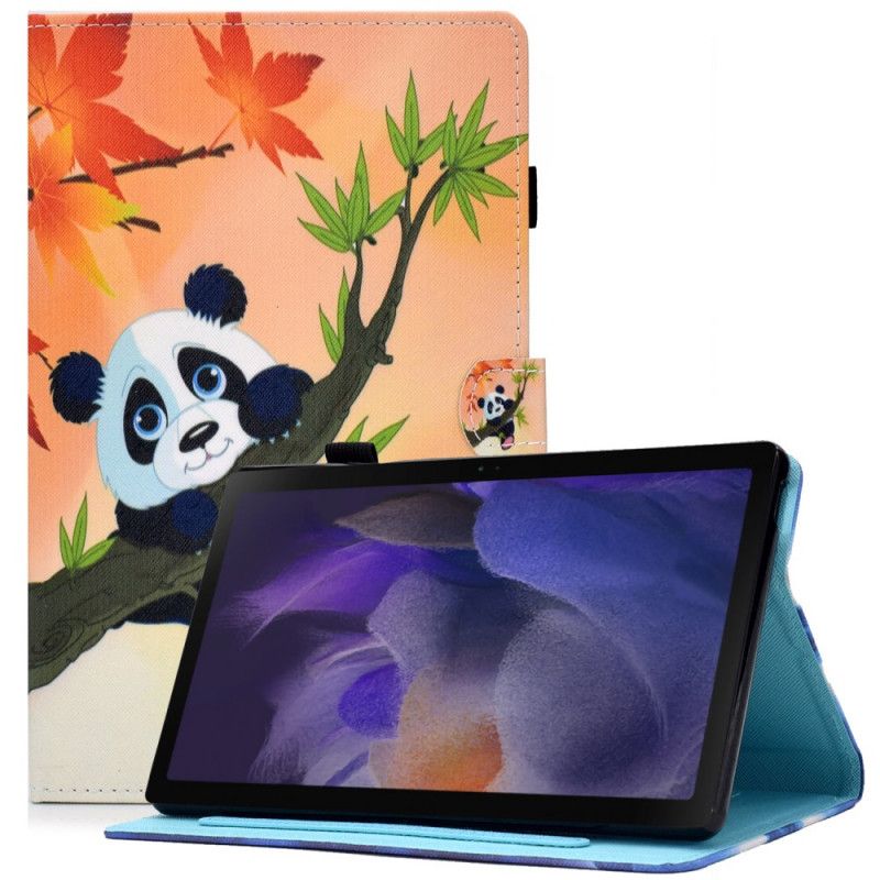 Læder Cover Samsung Galaxy Tab A8 Sød Panda