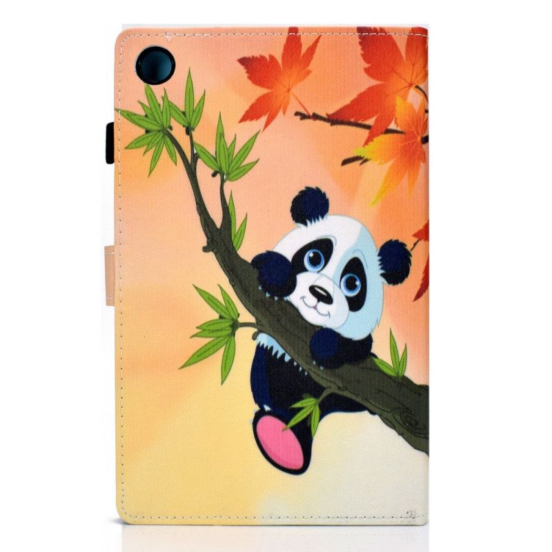 Læder Cover Samsung Galaxy Tab A8 Sød Panda