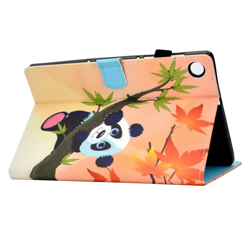 Læder Cover Samsung Galaxy Tab A8 Sød Panda