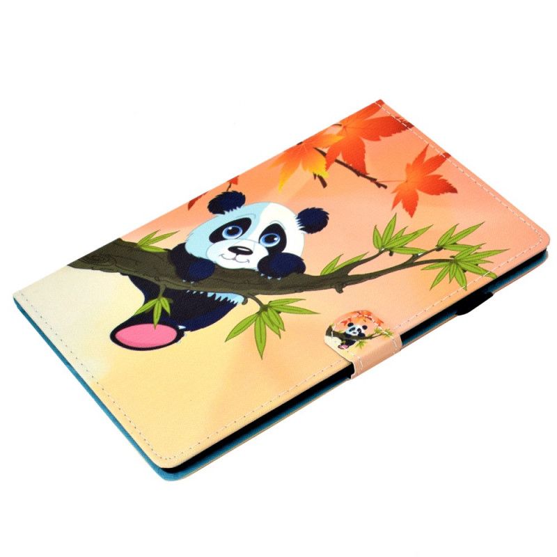 Læder Cover Samsung Galaxy Tab A8 Sød Panda