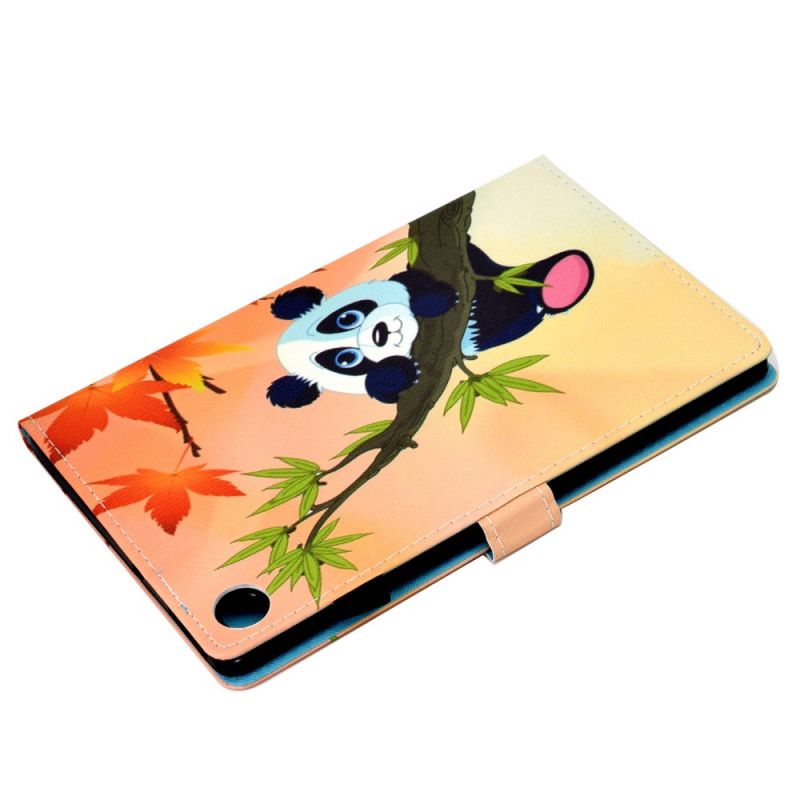 Læder Cover Samsung Galaxy Tab A8 Sød Panda