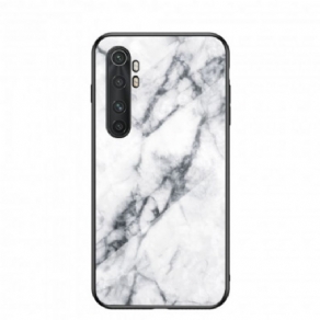 Cover Xiaomi Mi Note 10 Lite Marmorfarver Hærdet Glas