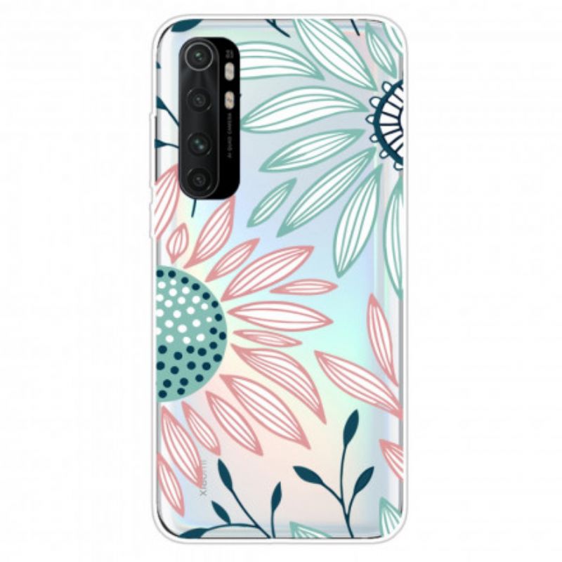 Cover Xiaomi Mi Note 10 Lite Ren Lyserød Blomst