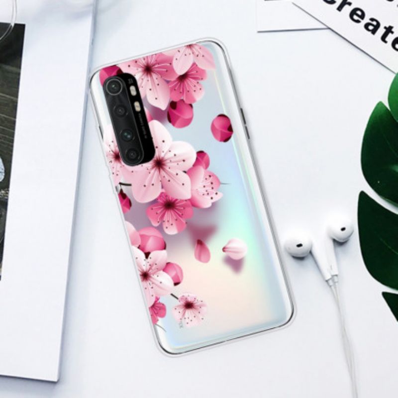 Cover Xiaomi Mi Note 10 Lite Ren Lyserød Blomst