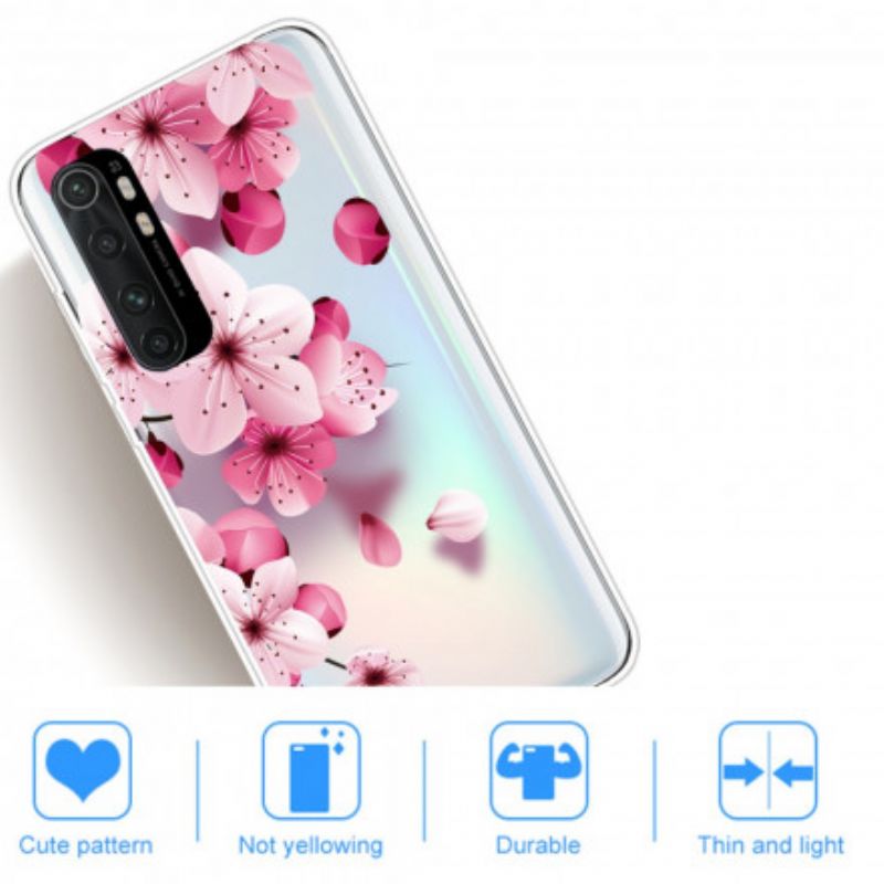 Cover Xiaomi Mi Note 10 Lite Ren Lyserød Blomst