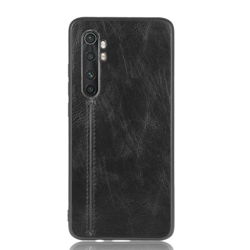 Cover Xiaomi Mi Note 10 Lite Søm Lædereffekt