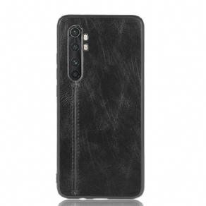 Cover Xiaomi Mi Note 10 Lite Søm Lædereffekt