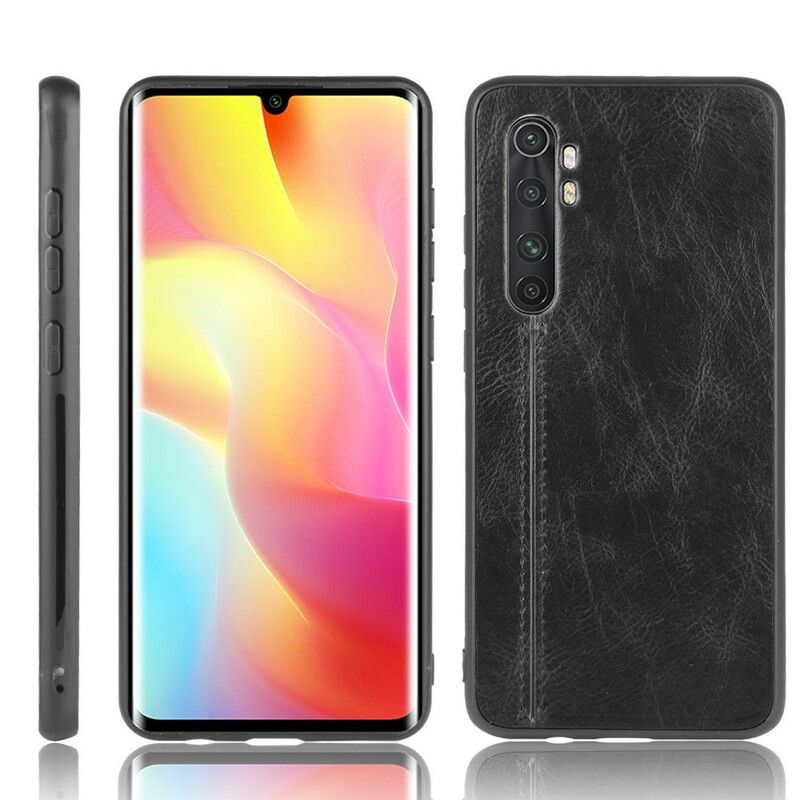 Cover Xiaomi Mi Note 10 Lite Søm Lædereffekt