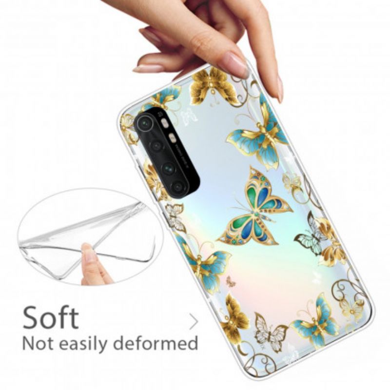 Mobilcover Xiaomi Mi Note 10 Lite Flyvende Sommerfugle