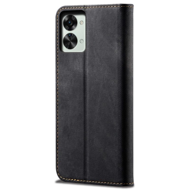 Cover OnePlus Nord 2T 5G Flip Cover Denimstof