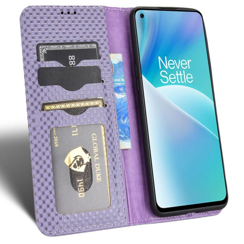 Cover OnePlus Nord 2T 5G Flip Cover Gitterstruktur