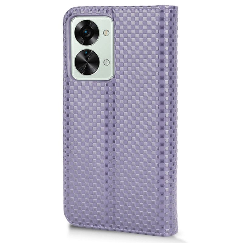 Cover OnePlus Nord 2T 5G Flip Cover Gitterstruktur