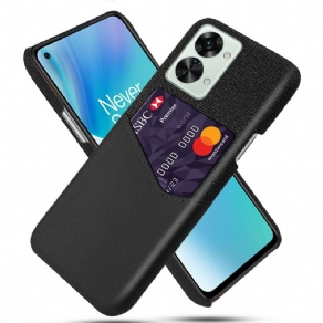 Cover OnePlus Nord 2T 5G Kortholder Stoftekstur