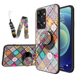 Cover OnePlus Nord 2T 5G Magnetisk Patchworkholder